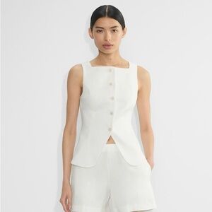 Aritzia Babaton Hepworth Linen Top
